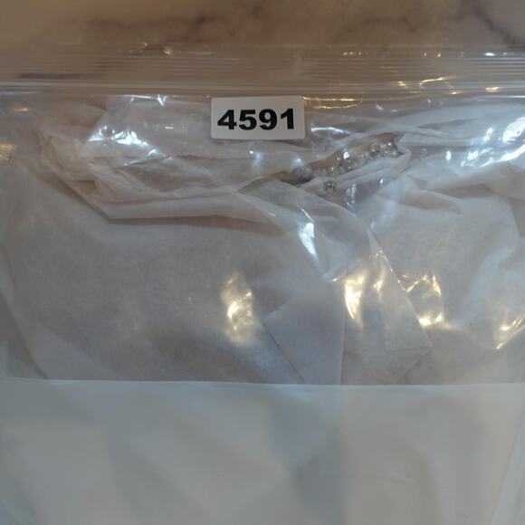 Vintage Y2K Dress 6 Nude Cocktail Party Sequin Beaded Feather Lace Up Back Mini - Picture 16 of 16